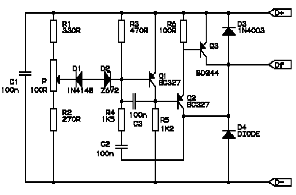 Automotive car and motorcycle schematics, Circuits and ... nicad charger circuit diagram 