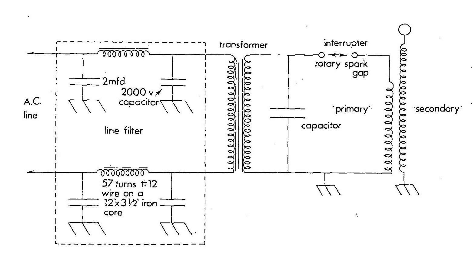tesla coil schematic